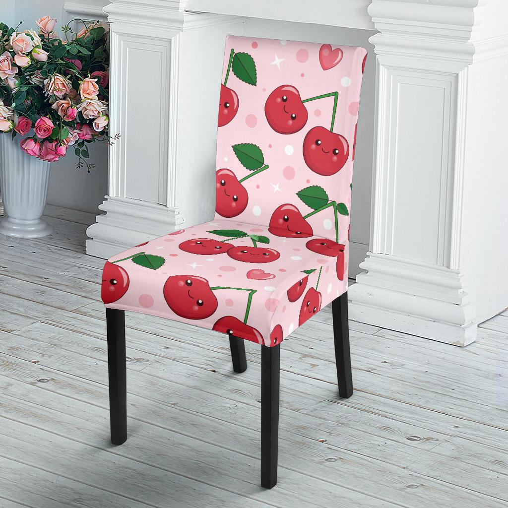 Cherry Pattern Print Design CH02 Dining Chair Slipcover-JORJUNE.COM