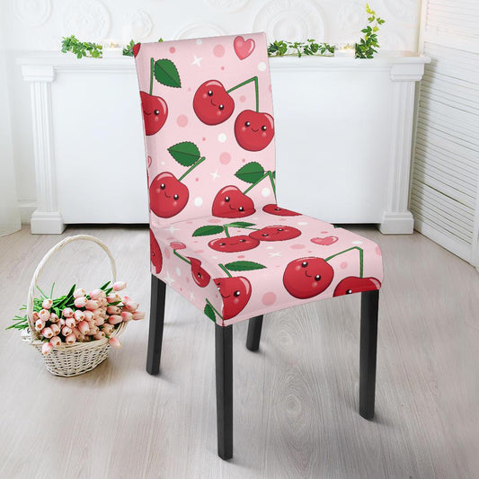 Cherry Pattern Print Design CH02 Dining Chair Slipcover-JORJUNE.COM