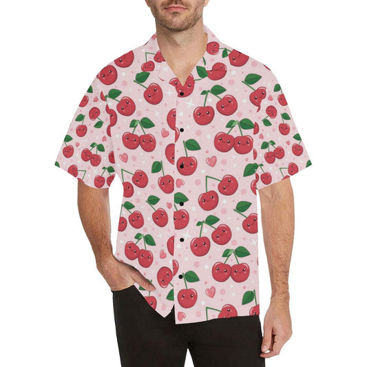 Cherry Pattern Print Design CH02 Men Hawaiian Shirt-JorJune