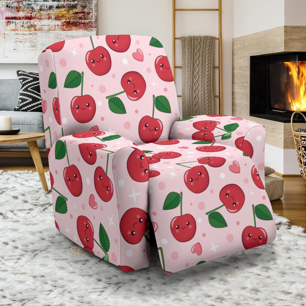 Cherry Pattern Print Design CH02 Recliner Slipcover-JORJUNE.COM
