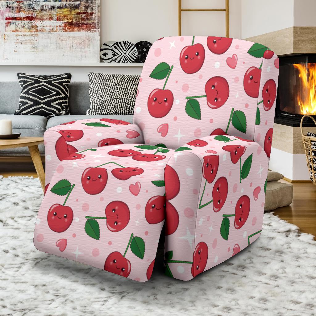 Cherry Pattern Print Design CH02 Recliner Slipcover-JORJUNE.COM