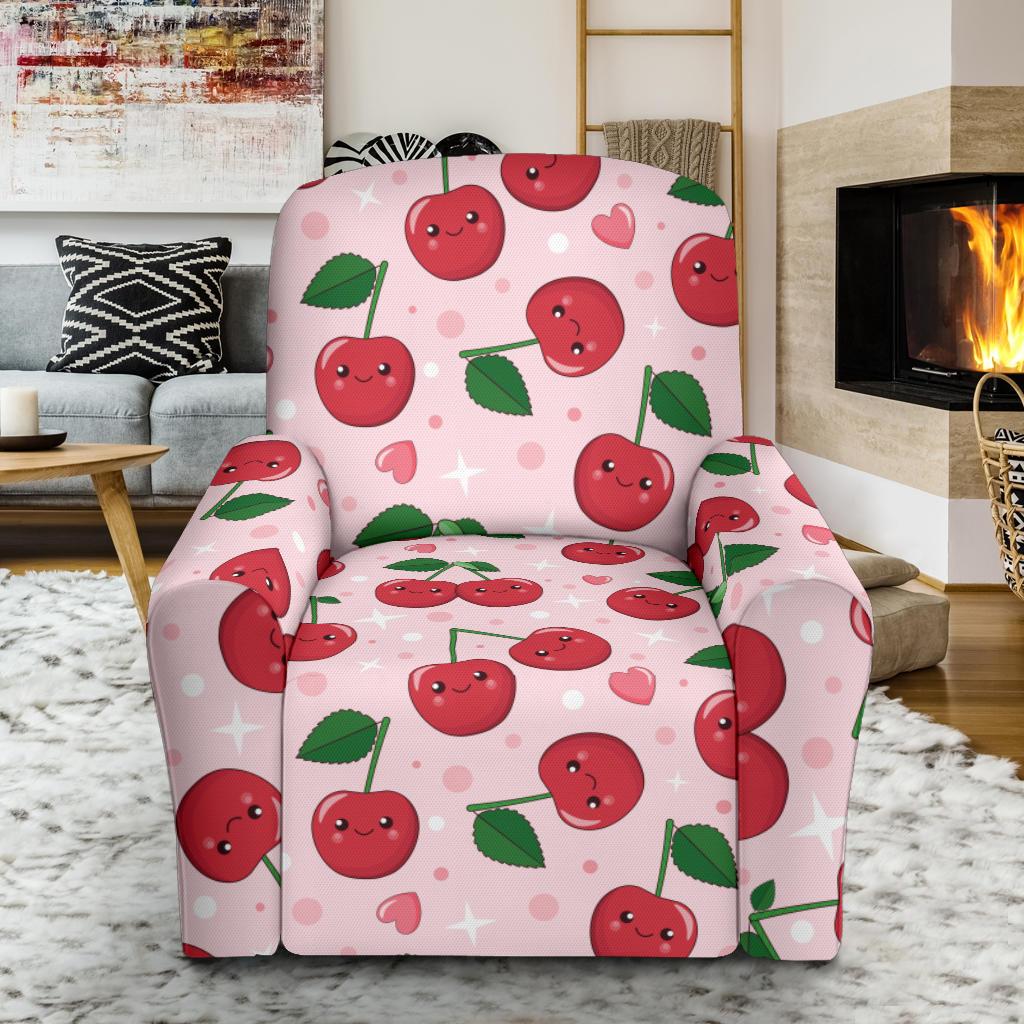 Cherry Pattern Print Design CH02 Recliner Slipcover-JORJUNE.COM