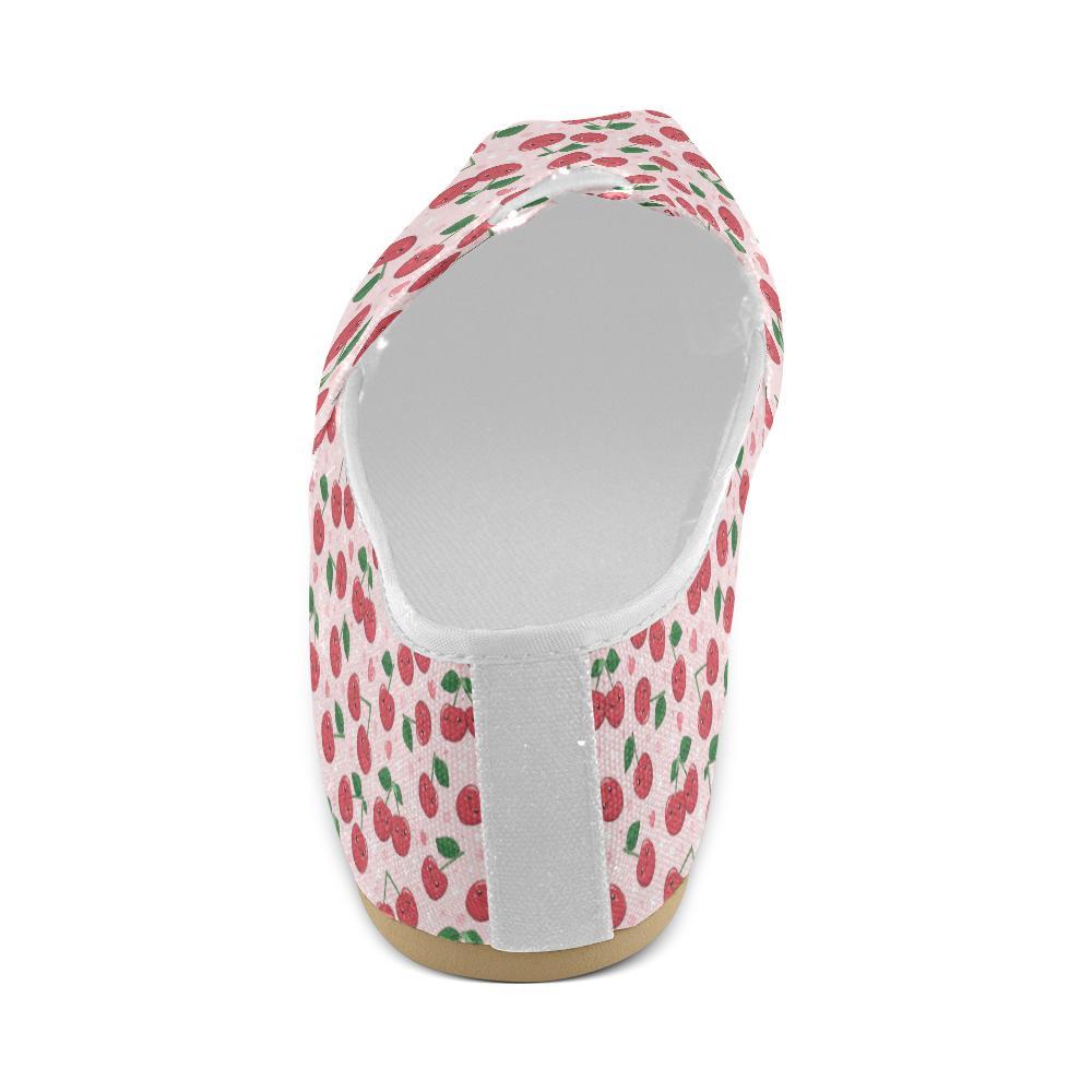Cherry Pattern Print Design CH02 Women Casual Shoes-JorJune.com