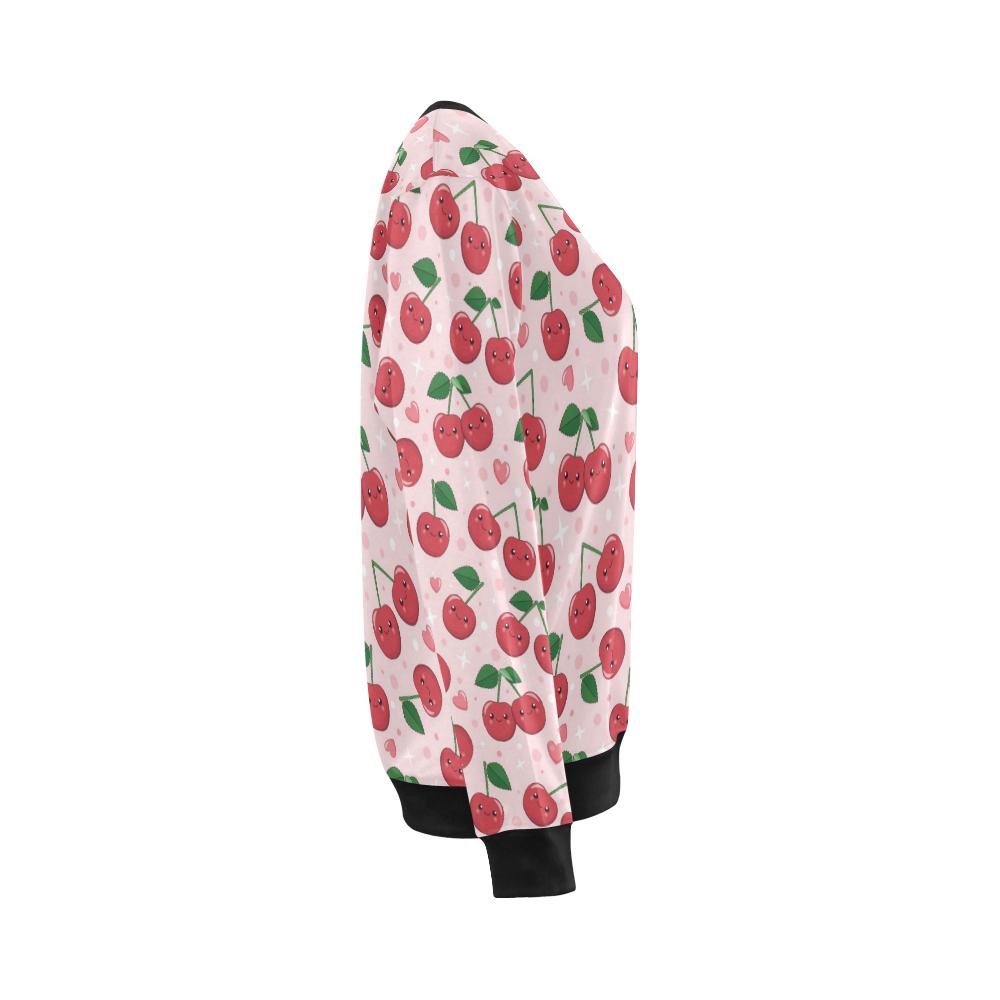 Cherry Pattern Print Design CH02 Women Long Sleeve Sweatshirt-JorJune