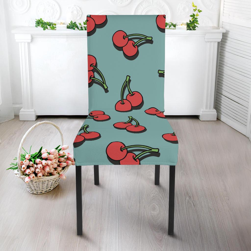 Cherry Pattern Print Design CH03 Dining Chair Slipcover-JORJUNE.COM