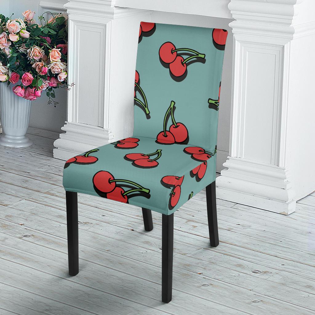 Cherry Pattern Print Design CH03 Dining Chair Slipcover-JORJUNE.COM