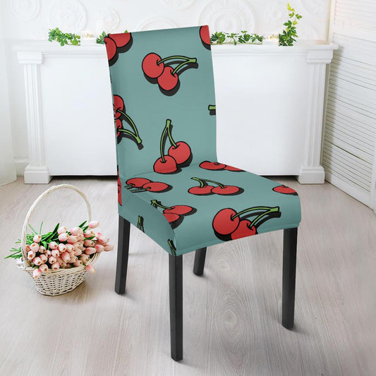 Cherry Pattern Print Design CH03 Dining Chair Slipcover-JORJUNE.COM