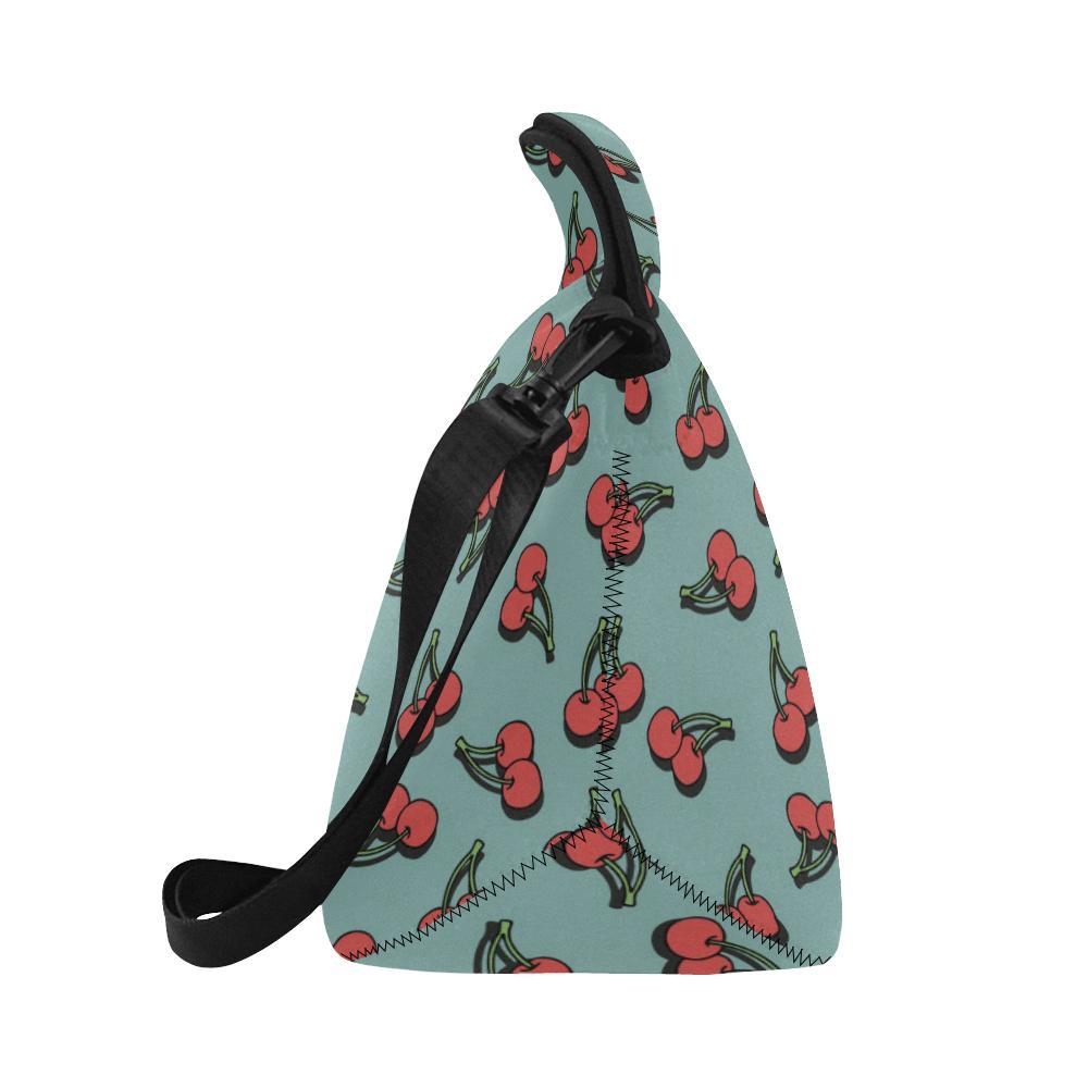 Cherry Pattern Print Design CH03 Neoprene Lunch Bag-JorJune
