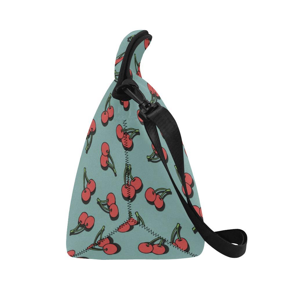 Cherry Pattern Print Design CH03 Neoprene Lunch Bag-JorJune