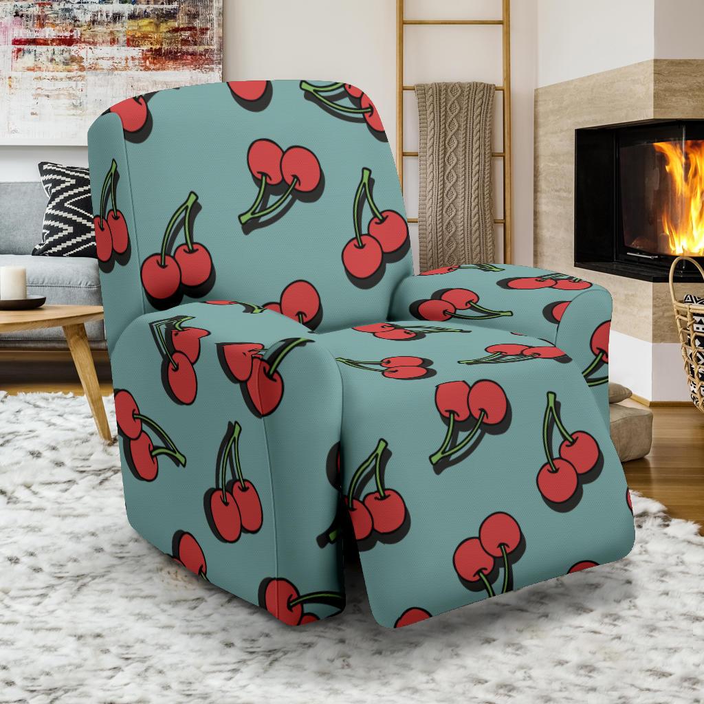 Cherry Pattern Print Design CH03 Recliner Slipcover-JORJUNE.COM