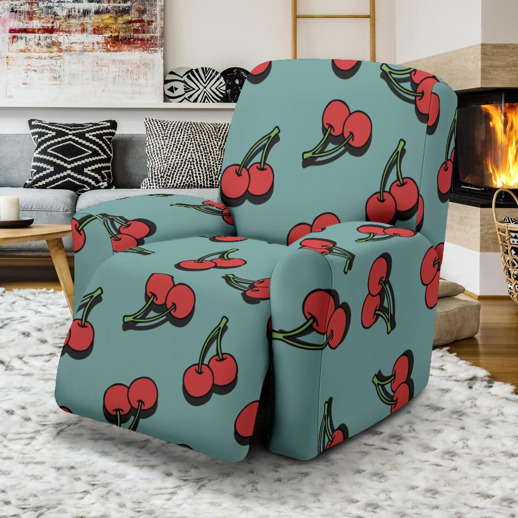 Cherry Pattern Print Design CH03 Recliner Slipcover-JORJUNE.COM