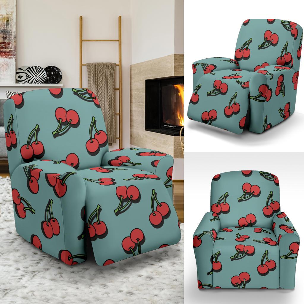 Cherry Pattern Print Design CH03 Recliner Slipcover-JORJUNE.COM