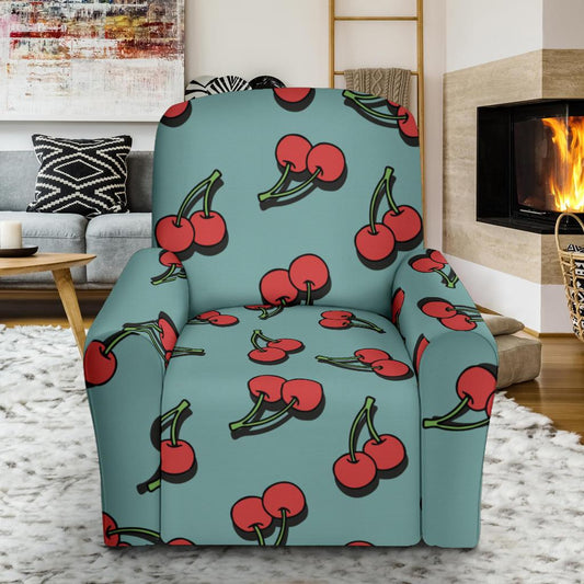 Cherry Pattern Print Design CH03 Recliner Slipcover-JORJUNE.COM