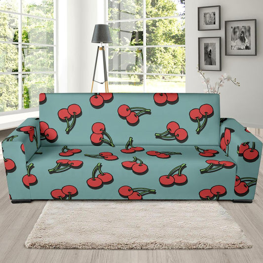 Cherry Pattern Print Design CH03 Sofa Slipcover-JORJUNE.COM