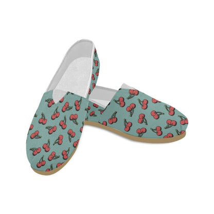 Cherry Pattern Print Design CH03 Women Casual Shoes-JorJune.com