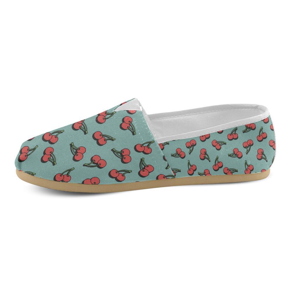 Cherry Pattern Print Design CH03 Women Casual Shoes-JorJune.com