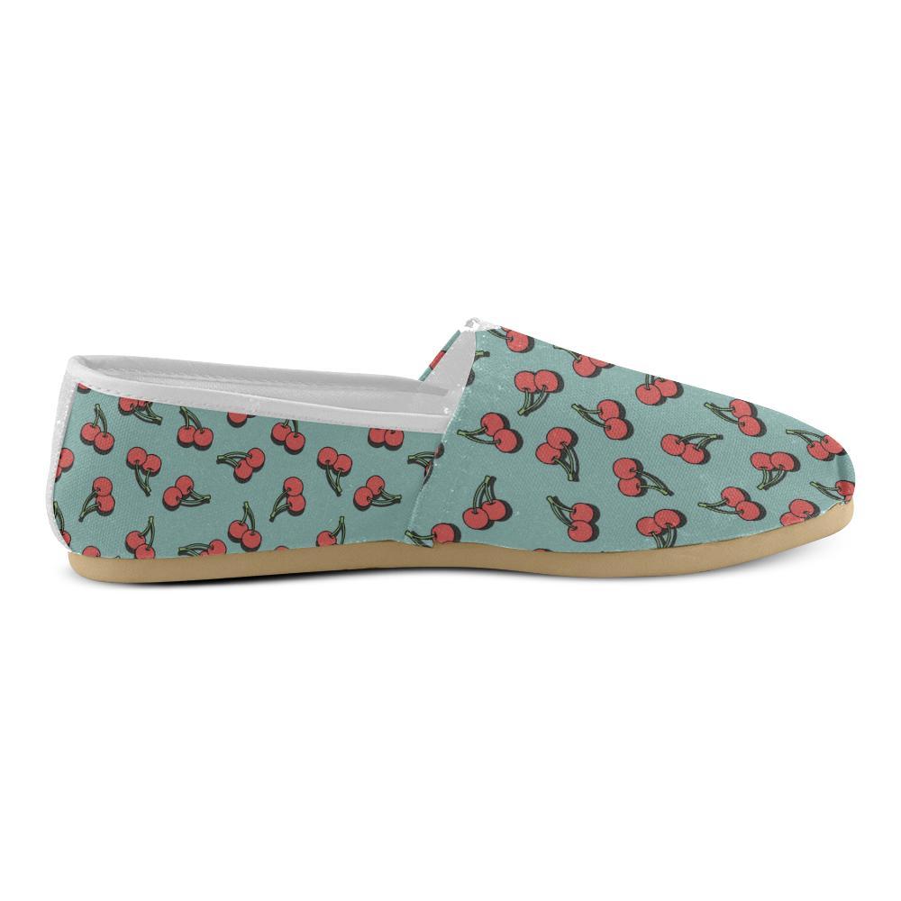 Cherry Pattern Print Design CH03 Women Casual Shoes-JorJune.com