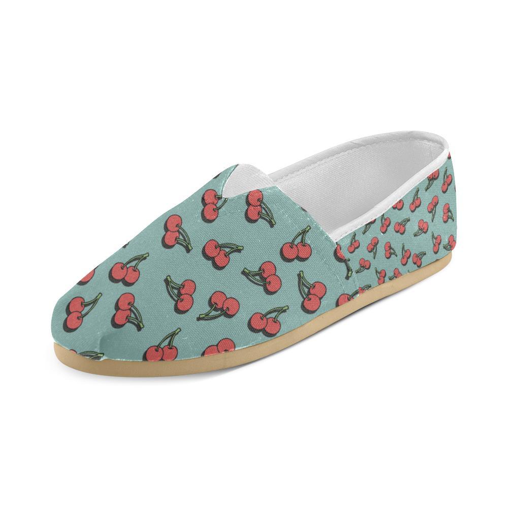 Cherry Pattern Print Design CH03 Women Casual Shoes-JorJune.com