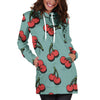 Cherry Pattern Print Design CH03 Women Hoodie Dress