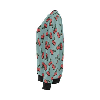 Cherry Pattern Print Design CH03 Women Long Sleeve Sweatshirt-JorJune
