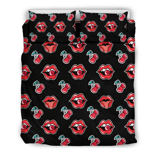 Cherry Pattern Print Design CH04 Duvet Cover Bedding Set-JORJUNE.COM