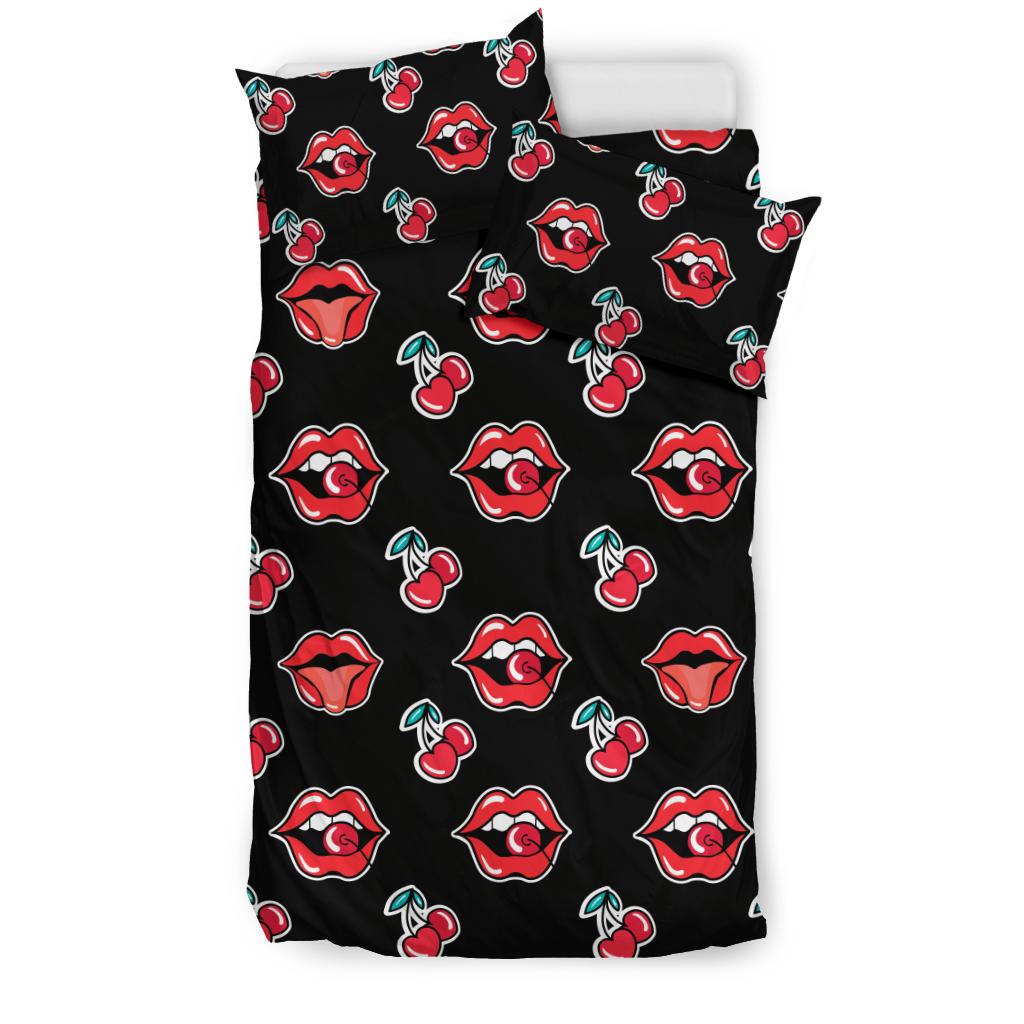 Cherry Pattern Print Design CH04 Duvet Cover Bedding Set-JORJUNE.COM