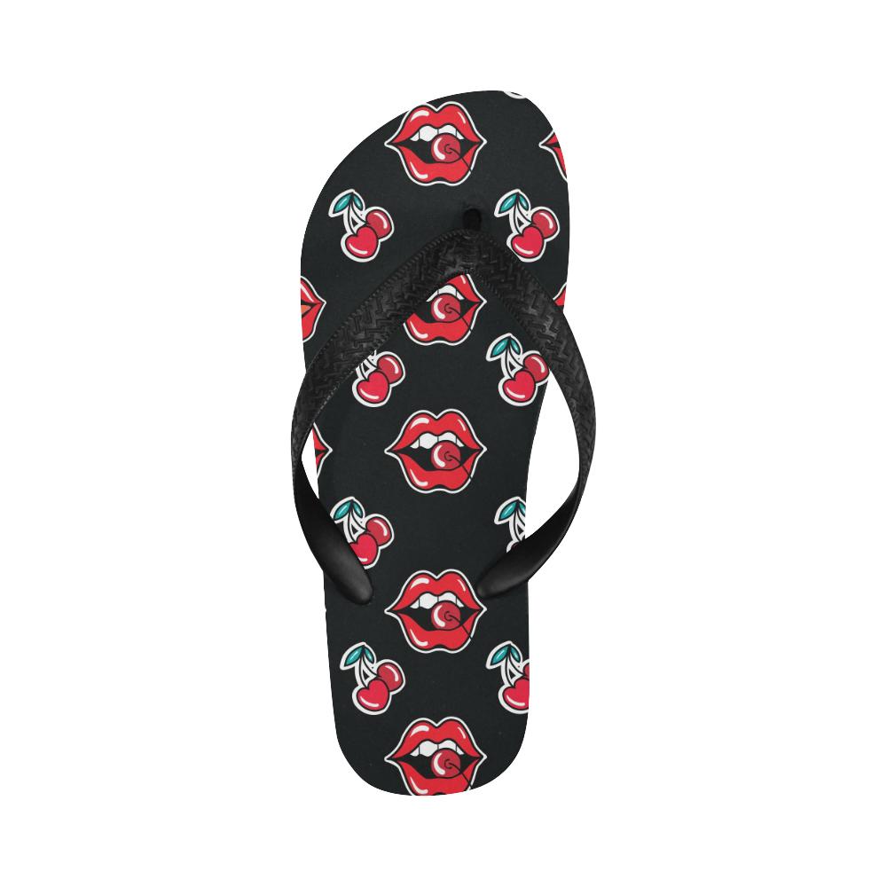Cherry Pattern Print Design CH04 Flip Flops-JorJune