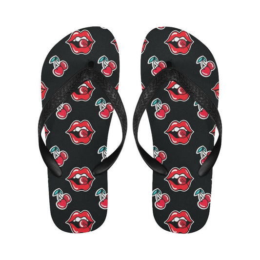 Cherry Pattern Print Design CH04 Flip Flops-JorJune