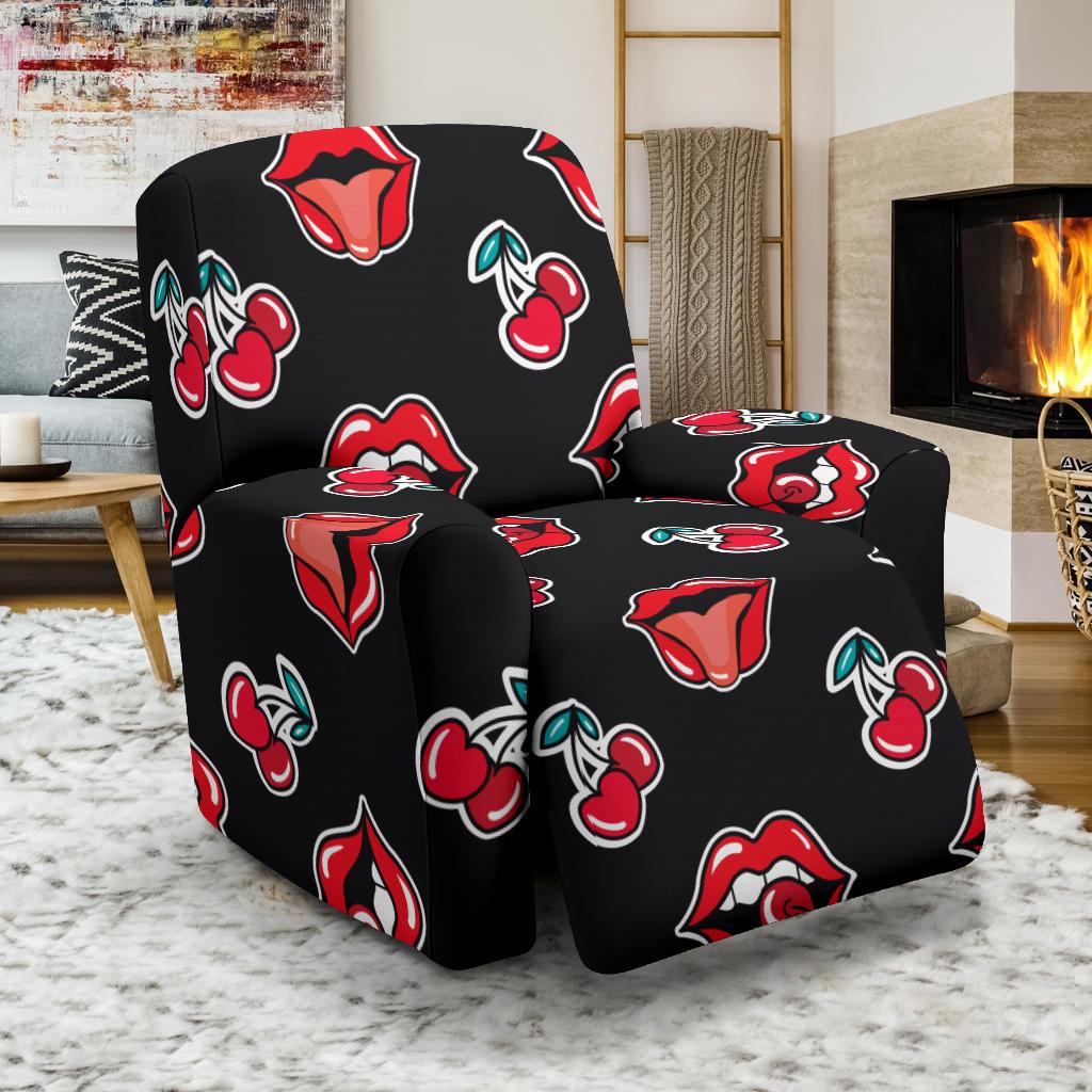 Cherry Pattern Print Design CH04 Recliner Slipcover-JORJUNE.COM