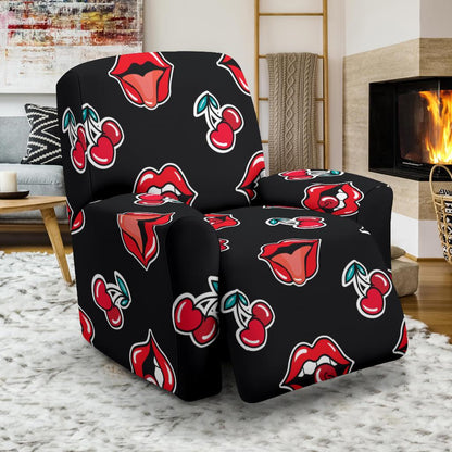 Cherry Pattern Print Design CH04 Recliner Slipcover-JORJUNE.COM