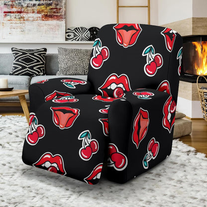 Cherry Pattern Print Design CH04 Recliner Slipcover-JORJUNE.COM