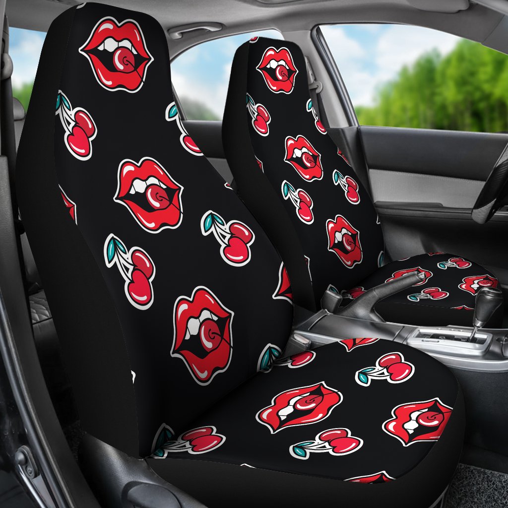 Cherry Pattern Print Design CH04 Universal Fit Car Seat Covers