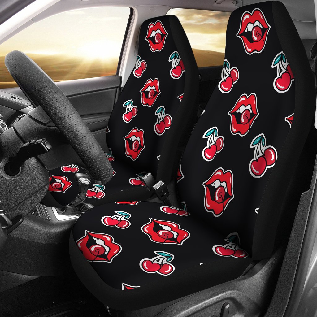Cherry Pattern Print Design CH04 Universal Fit Car Seat Covers