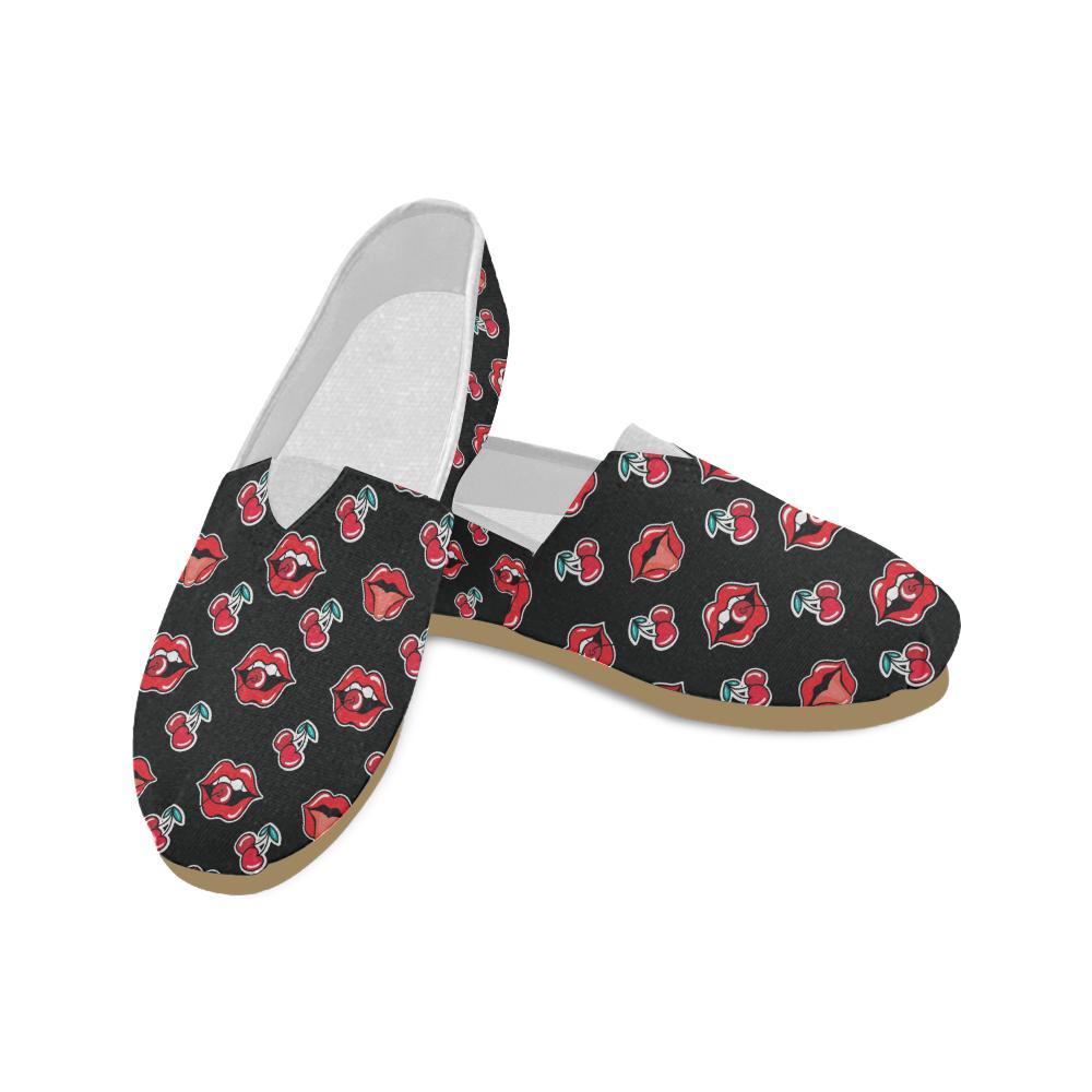 Cherry Pattern Print Design CH04 Women Casual Shoes-JorJune.com