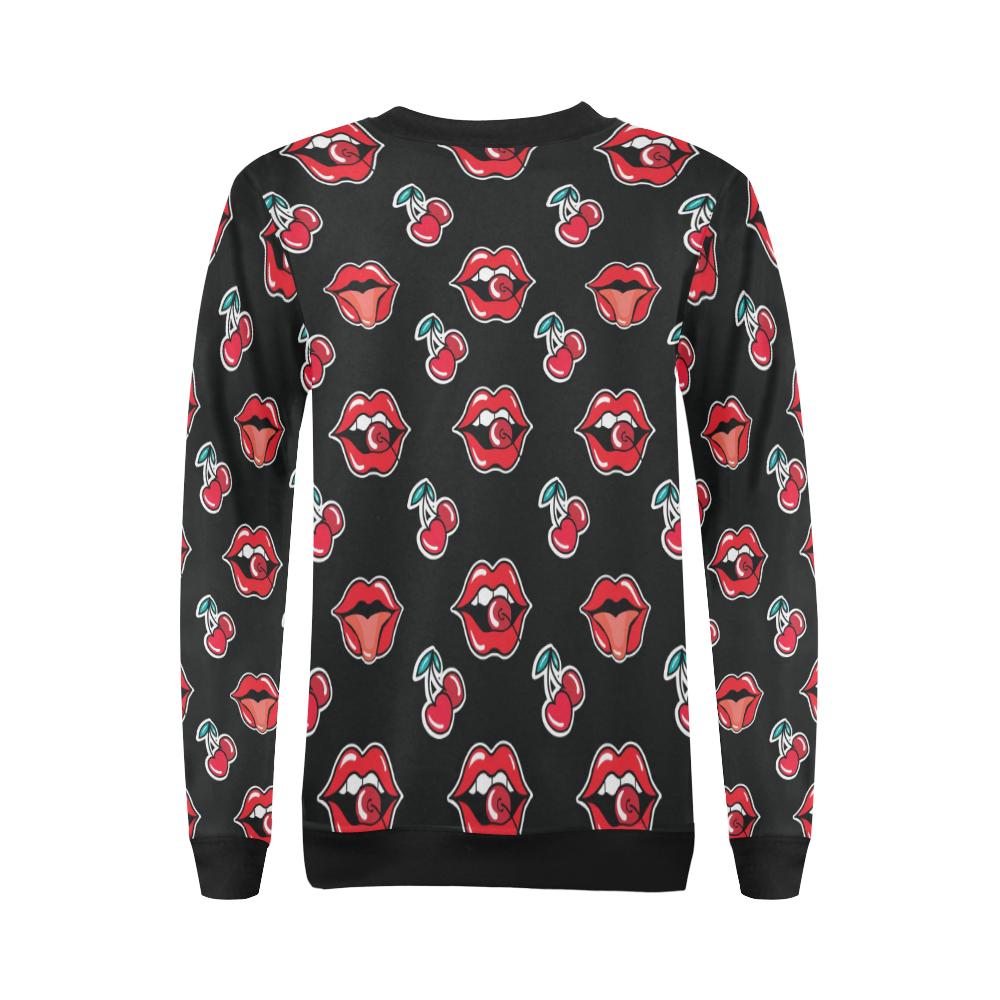 Cherry Pattern Print Design CH04 Women Long Sleeve Sweatshirt-JorJune