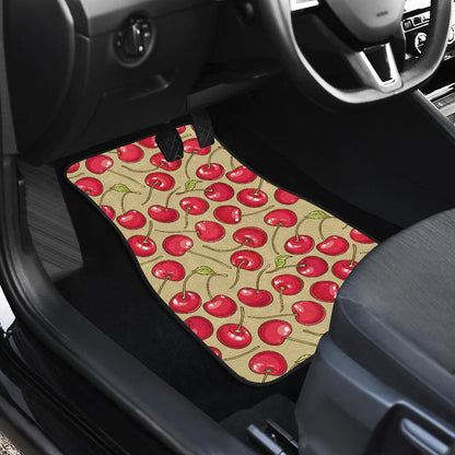 Cherry Pattern Print Design CH05 Car Floor Mats-JorJune