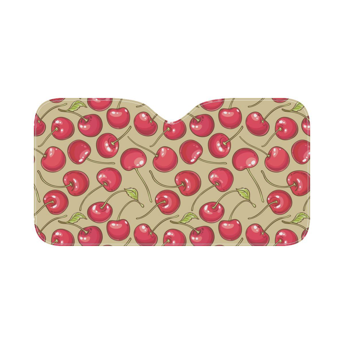 Cherry Pattern Print Design CH05 Car Sun Shade-JorJune