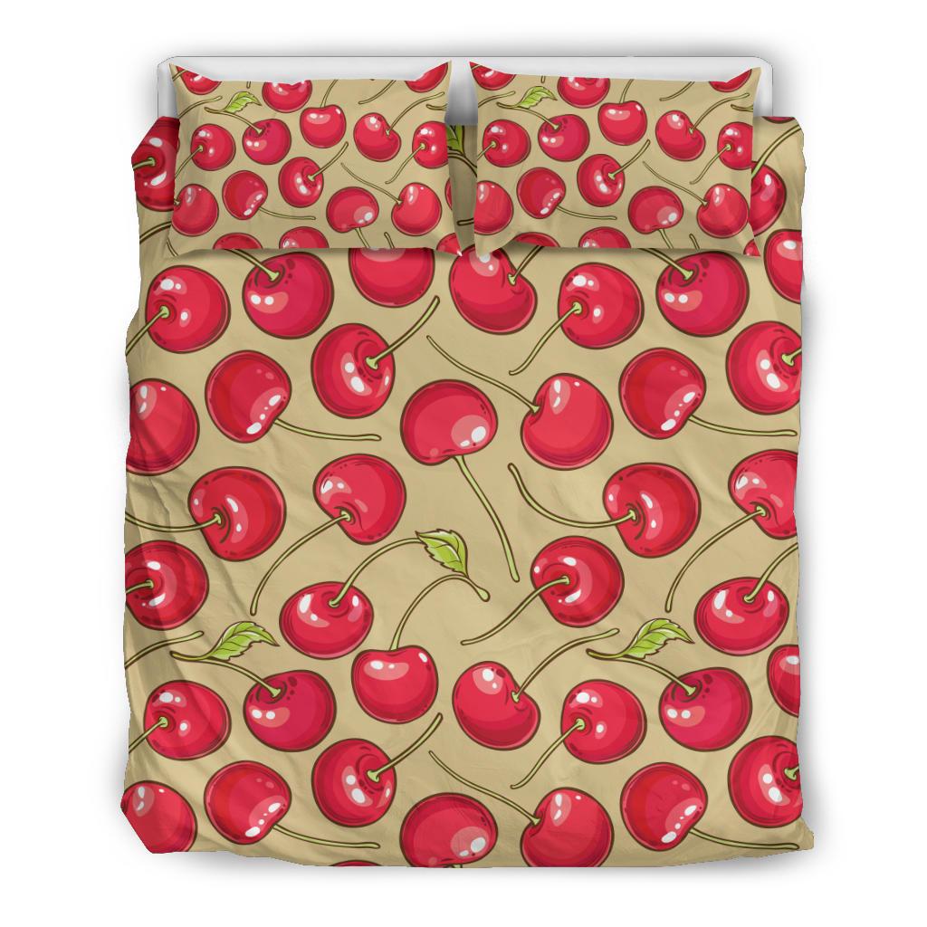 Cherry Pattern Print Design CH05 Duvet Cover Bedding Set-JORJUNE.COM