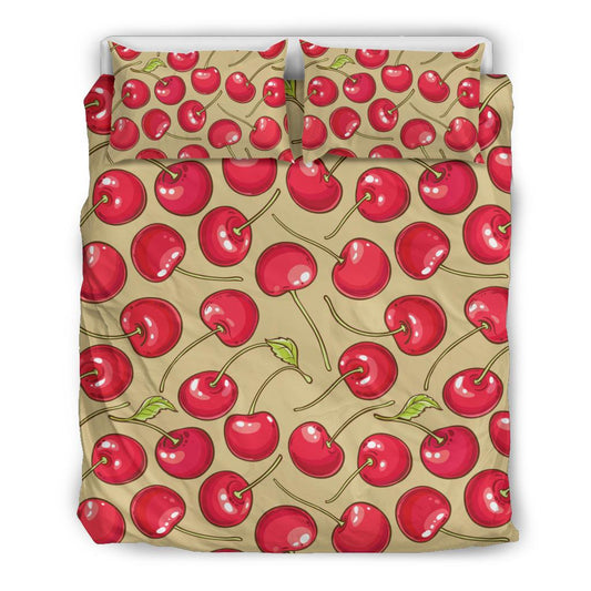 Cherry Pattern Print Design CH05 Duvet Cover Bedding Set-JORJUNE.COM