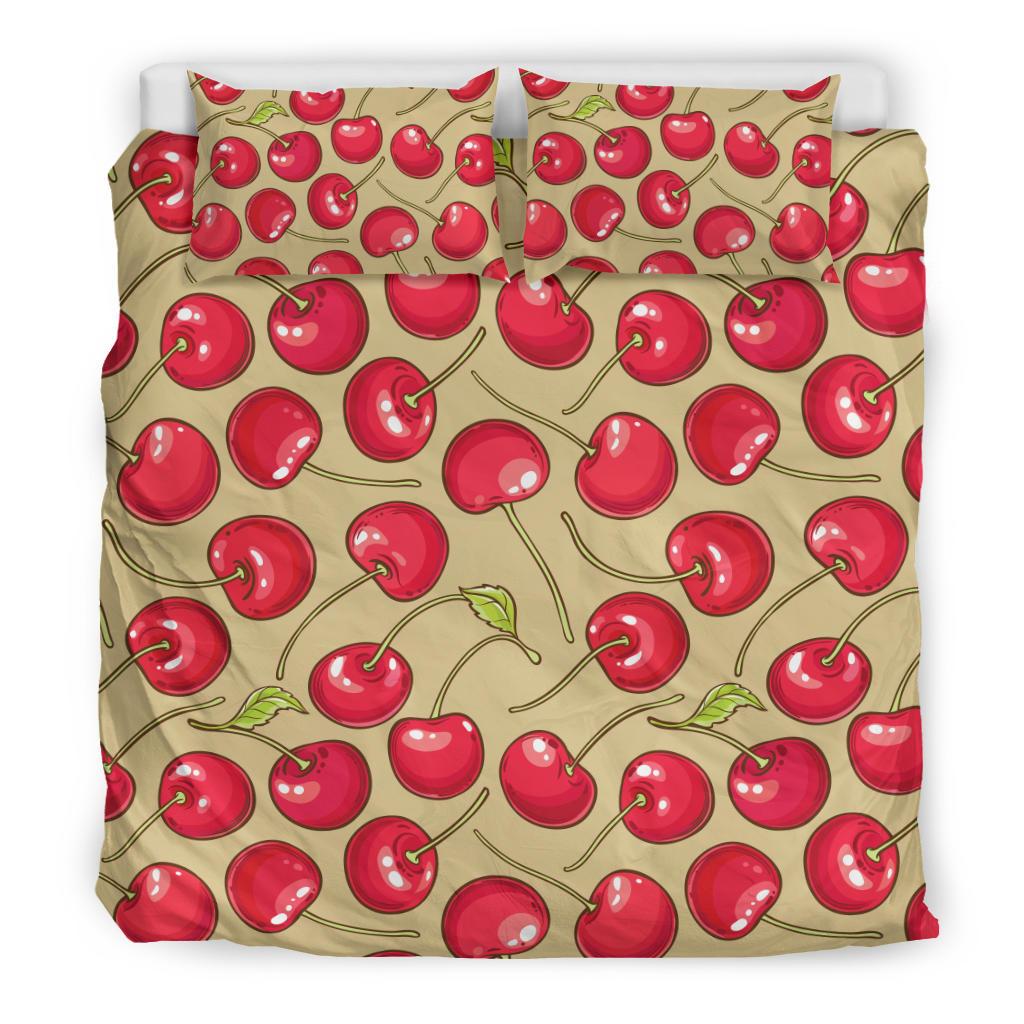 Cherry Pattern Print Design CH05 Duvet Cover Bedding Set-JORJUNE.COM