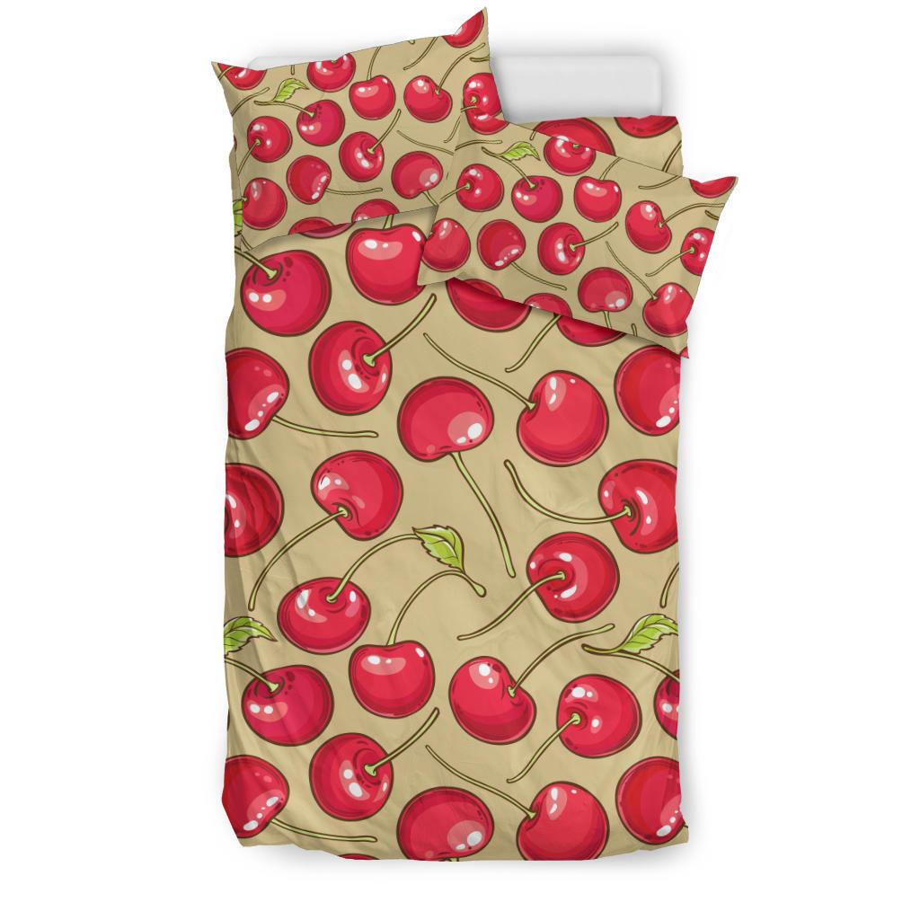 Cherry Pattern Print Design CH05 Duvet Cover Bedding Set-JORJUNE.COM