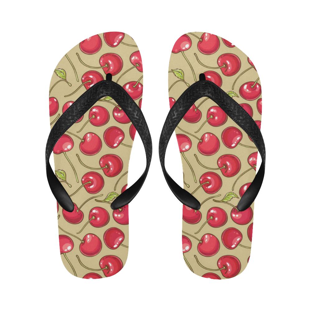 Cherry Pattern Print Design CH05 Flip Flops-JorJune
