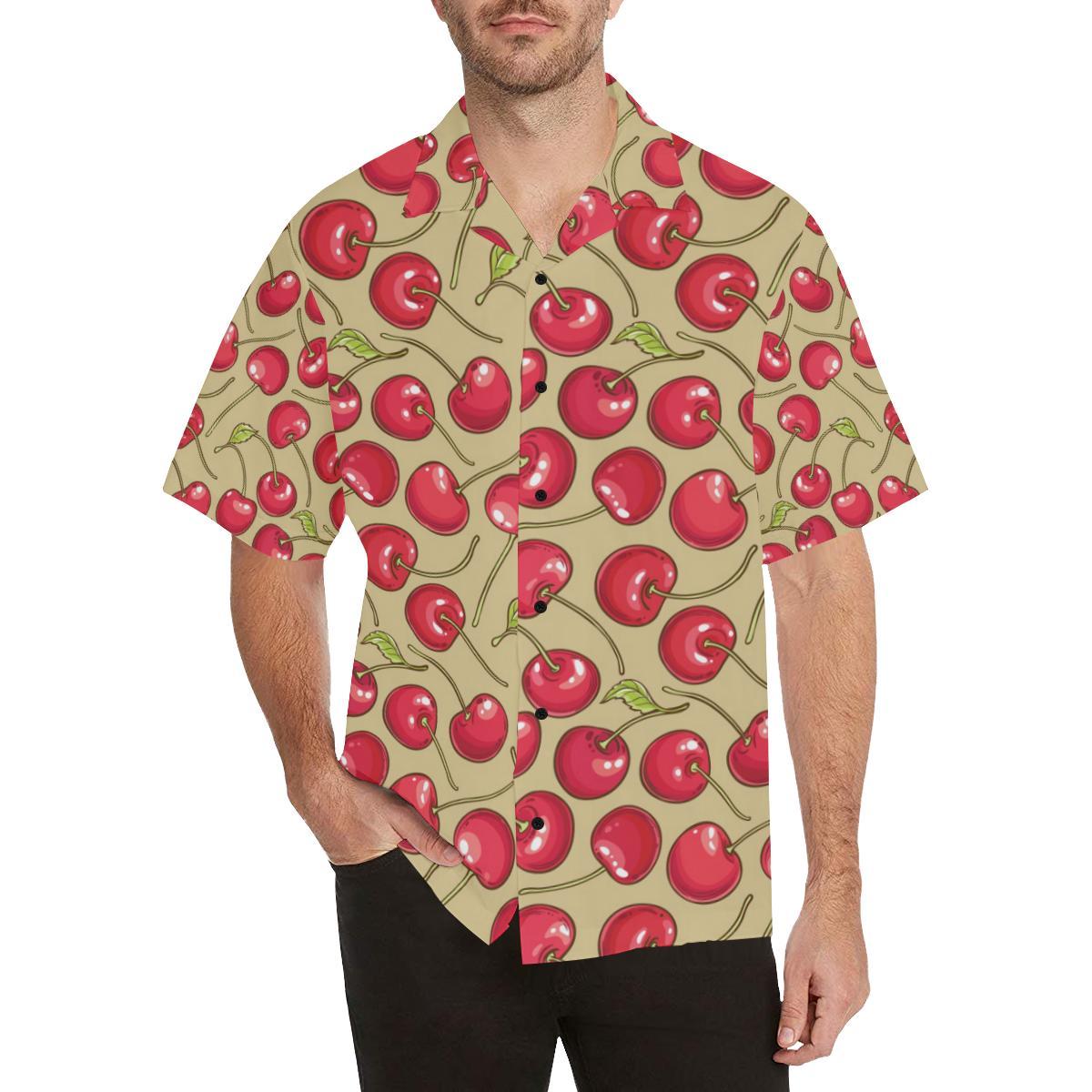 Cherry Pattern Print Design CH05 Men Hawaiian Shirt-JorJune