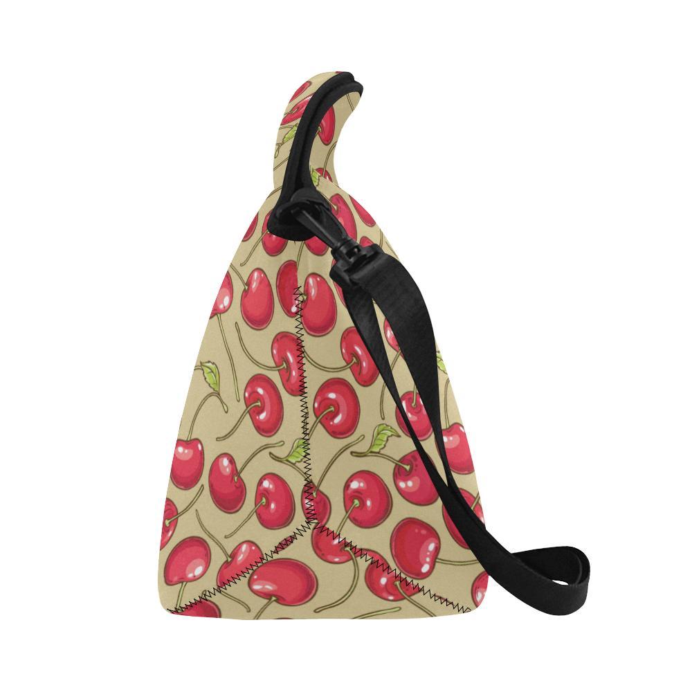 Cherry Pattern Print Design CH05 Neoprene Lunch Bag-JorJune