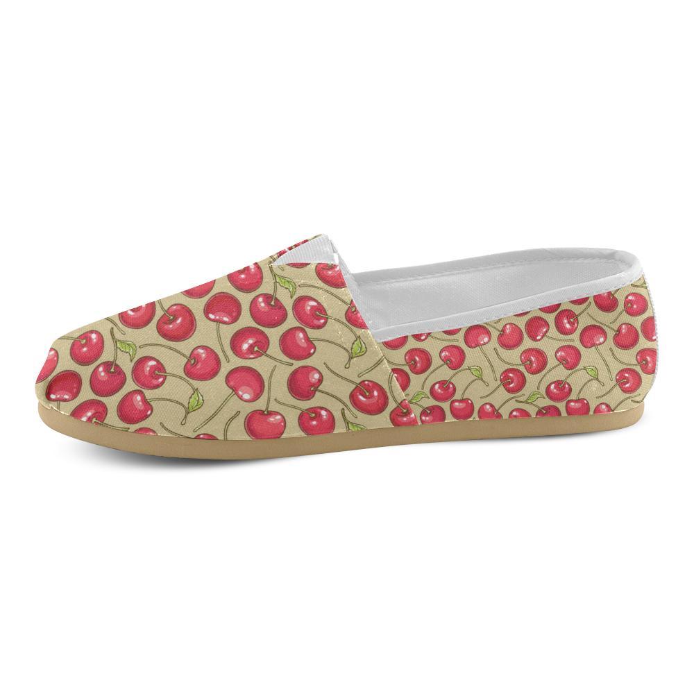 Cherry Pattern Print Design CH05 Women Casual Shoes-JorJune.com