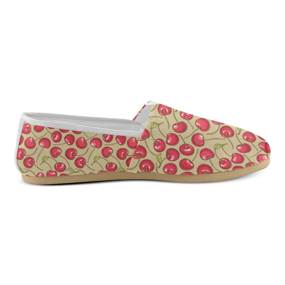 Cherry Pattern Print Design CH05 Women Casual Shoes-JorJune.com