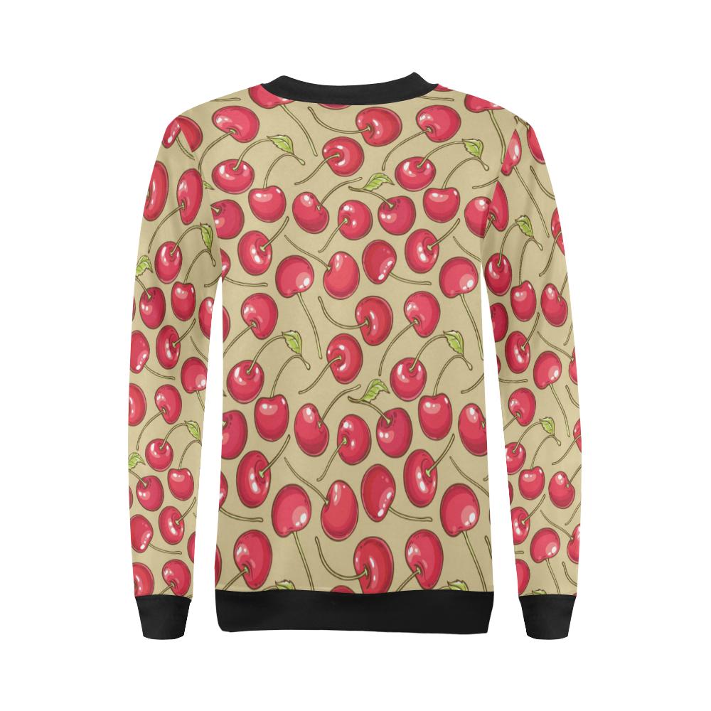 Cherry Pattern Print Design CH05 Women Long Sleeve Sweatshirt-JorJune