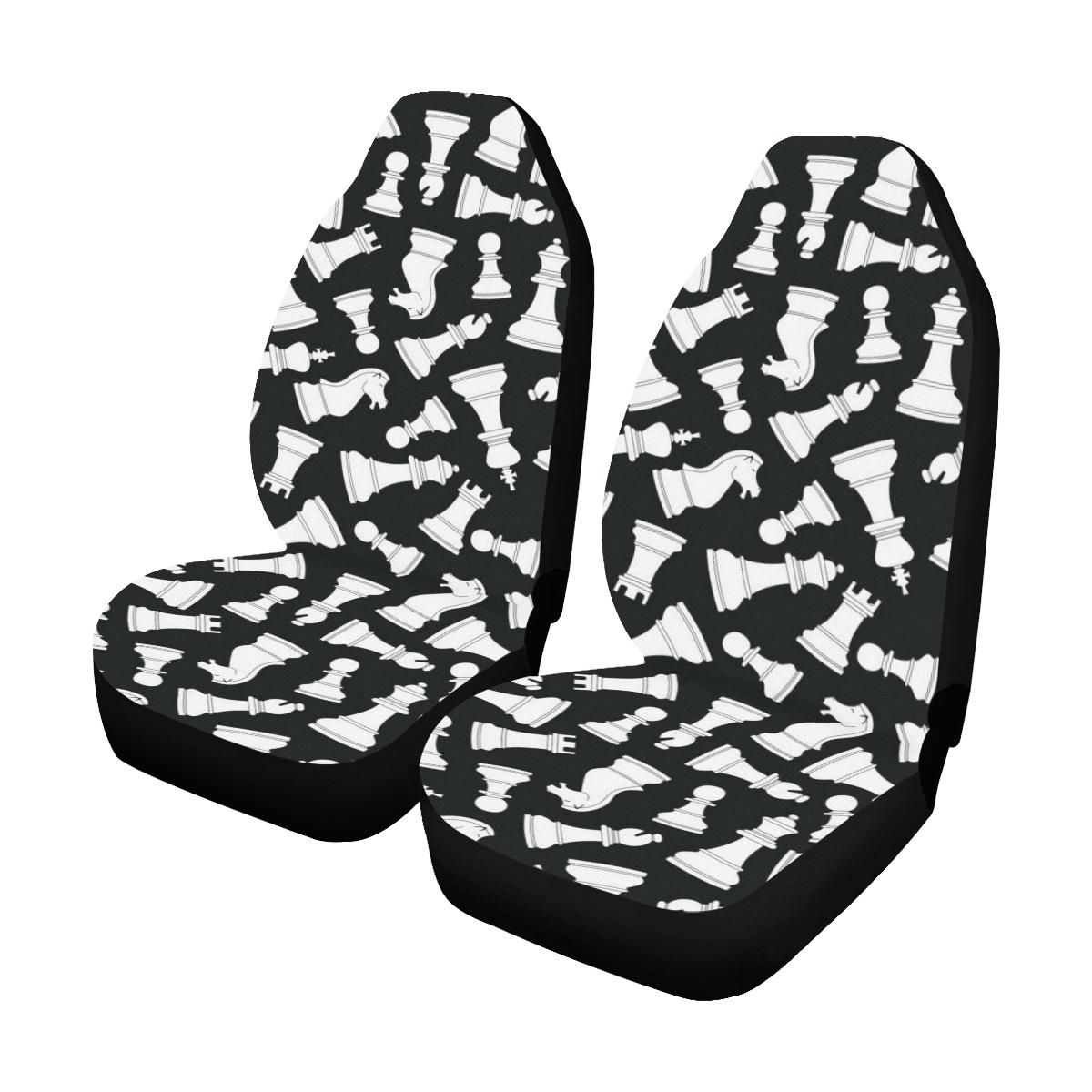 Chess Pattern Print Design 01 Car Seat Covers (Set of 2)-JORJUNE.COM