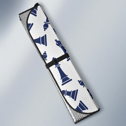 Chess Pattern Print Design 03 Car Sun Shade-JORJUNE.COM