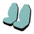 Chevron Teal Pattern Print Design 02 Car Seat Covers (Set of 2)-JORJUNE.COM